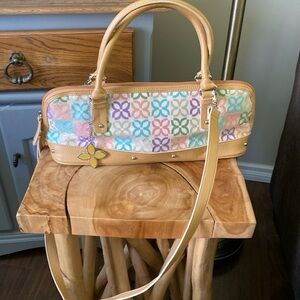 Relic by Fossil Barrel Bag Yellow Flower Charm